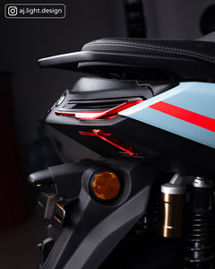 ชุดไฟท้าย LED RGB พร้อมไฟเลี้ยว AJLIGHT DESIGN ดีไซน์ออปติคอล ผลิตในไต้หวัน สำหรับ NMAX 300 (รุ่น AJNMAX-BTL) รับประกัน 12 เดือน 4 เลนส์ - Product Image 5