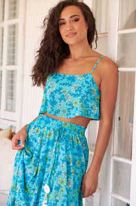 Conjunto de Dos Piezas Estampado de Alta Costura, Top y Camiseta sin Mangas, Ropa de Fiesta y Club de Verano para Mujer - Product Image 4