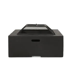 Brasero Moderno de Acero para Exteriores con Pantalla Antichispas, Mesa de Fuego Independiente para Leña, Ideal para Patio Trasero - Product Image 2