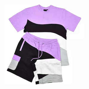 Men's Summer Fashion Casual <b>Set</b> Breathable Cotton <b>Knitted</b> T Shirt & Shorts Matched Outfit Made In Pakistan - Product Image 4