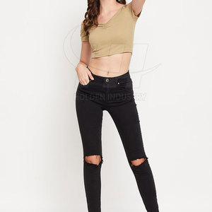 Best Arrival Women <b>Crop</b> <b>Top</b> T-Shirt New Fashion Casual Style Women <b>Crop</b> <b>Top</b> T-Shirt Lightweight Comfortable Design - Product Image 5