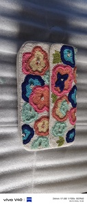 Pochette de soirée perlée avec broderie, accessoire de couture textile fait main, pochette de luxe vintage pour fête, broderie artisanale - Product Image 5