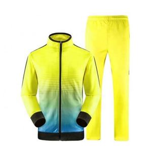 Conjunto Deportivo para Hombre con Degradado de Color, Sudadera con Cremallera de Manga Larga, Bolsillos Laterales, Ropa Deportiva Casual de Verano, 2 Piezas, Transpirable - Product Image 5