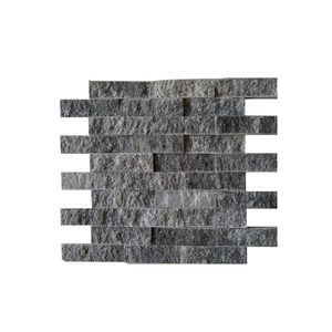 Modern Split Face <b>Marble</b> Mosaic Ledger Tile Waterproof Exterior Wall Cladding Durable Multi-Color Gray White Beige Black - Product Image 3