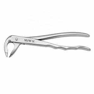 Forceps d'extraction dentaire pour dents antérieures inférieures à pointes crantées, en acier inoxydable, instrument universel d'extraction dentaire certifié CE et ISO - Product Image 4