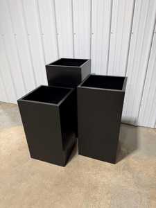Modern <b>Rectangular</b> Iron Metal Durable Eco-Friendly Lightweight Planter Outdoor Indoor Flower <b>Pot</b> Decorative Garden Planter Box - Product Image 5