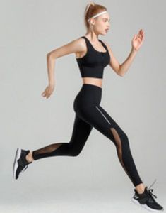 High Waist Full Length <b>Leggings</b> Women Solid Color Stretchy Breathable Knitted Sport Yoga Pants Rust Red - Product Image 3