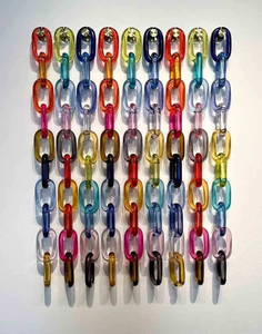 งานฝีมือเรซิ่นรูปทรงโซ่ขนาดใหญ่ หลากสี ปรับแต่งได้ เป็นมิตรกับสิ่งแวดล้อม ของตกแต่งบ้าน ของขวัญ ยี่ห้อ FAIZA CRAFT รุ่น FC-8913 มีจำหน่ายแล้ว - Product Image 5