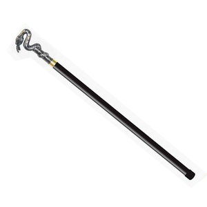 Bastón de Lujo TOMBOLA SPORTS con Cabeza de Serpiente en Latón Antiguo, Mango Plateado, Ligero y Duradero, Capacidad de 750g, Cierre Giratorio - Product Image 4