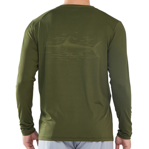 Ropa de Pesca de Secado Rápido Personalizada al por Mayor, Sudadera con Capucha y Camiseta de Manga Larga con Protección UV UPF 50+ para Deportes al Aire Libre - Product Image 4