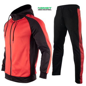 Chándal moderno con cuello alto para hombre, chaqueta deportiva con cremallera completa, pantalones deportivos ajustados, ropa deportiva informal para gimnasio - Product Image 5