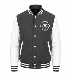 Modern varsity outer layer created for versatile comfort with smooth texture and stylish athletic inspired casual <b>wardrobe</b> - Product Image 1