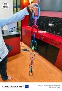 Eslabones de Cadena de Resina Epoxi Multicolor Premium, Aros Acrílicos, Adorno de Pared con Ángel, Exhibición de Sobremesa, Accesorios de Diseño de Interiores - Product Image 5