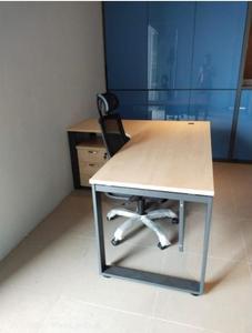 L Shape Conference <b>Table</b> with Metal Legs Modern Design Durable for Home <b>Office</b> and Commercial Use - Product Image 3
