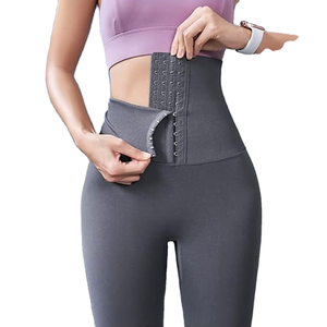 Mid Waist Breathable Solid Custom <b>Womens</b> Yoga Pants Fashionable Design Full Length <b>Leggings</b> Tight Elastic Waist Yoga <b>Leggings</b> - Product Image 5