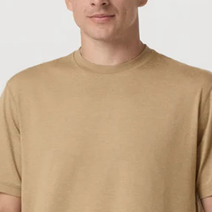 Nueva Camiseta de Corte Holgado Color Arena del Desierto para Hombre con Logotipo Personalizado, Premium, Minimalista, Casual, Esencial para la Calle, de Manga Corta - Product Image 3