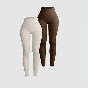 Leggings de sport taille haute pour femme, froncés en maille, effet push-up fessier, séchage rapide, respirants, effet ventre plat, parfaits pour l'entraînement, la gym et le yoga - Product Image 2