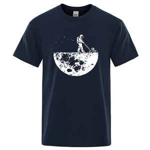 T-shirt pour hommes, professionnel, de haute qualité, en mélange de coton, imprimé Lunar Cleaner, décontracté, cool, ample, col rond, dernier design - Product Image 2