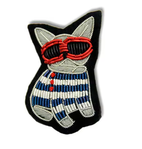 คอลเลกชันเข็มกลัดปักด้วยมือด้วยด้ายทองหรูหรา - แพทช์ลายแคคตัส ผึ้ง และหอยทากแบบสามมิติ ด้วยด้ายโลหะ - Product Image 4