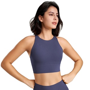 Women's Breathable Seamless Reversible <b>Removable</b> <b>Padded</b> Fitness Sports <b>Bra</b> Simple Style Push-Up for Running & Gym - Product Image 6