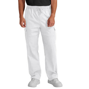 Wholesale <b>Cargo</b> Pants Men Custom Jogger 85% Cotton Polyester <b>White</b> Plus Size Urban Hip Hop Streetwear Sportswear - Product Image 4