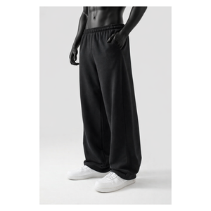 Pantalon de survêtement en toile pour homme, coupe ample, doux, écologique, séchage rapide, style streetwear décontracté, vente en gros - Product Image 1