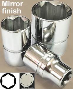 ชุดซ็อกเก็ตป้องกันน็อต 2-IN-1 ขนาด 1/2 นิ้ว 48 ชิ้น ผิวด้าน สำหรับงาน DIY และ OEM - Product Image 3