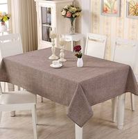 Nappe ronde en coton de qualité supérieure |   Housse de table élégante et lavable pour la maison, l'hôtel, le restaurant, la décoration de mariage et de fête