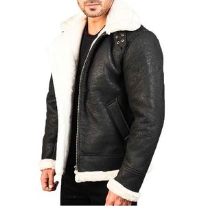 Veste en daim noir de qualité supérieure pour hommes et femmes, en cuir souple avec fermeture éclair, col à revers et design moderne élégant - Product Image 3