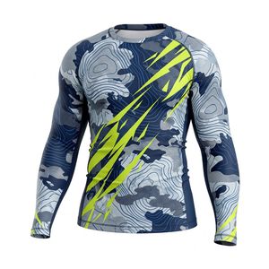 Men's Full Sleeve Rash Guard Sublimation Print Red <b>Black</b> Quick Dry Spandex Polyester <b>Compression</b> <b>Shirt</b> - Product Image 6