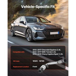 Convertitore Catalitico Anteriore di Ricambio OE 16581-16 per Chevrolet Equinox, GMC Terrain, Chevy Captiva Sport 2.4L L4 Compatibile - Product Image 2