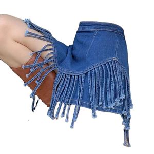 Jupe en jean Y2K pour femme, taille haute, avec poches, boutonnée, style décontracté, mode estivale, vente en gros, directement de l'usine - Product Image 5
