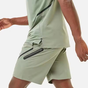 Conjunto de Pantalones Cortos de Verano para Hombre con Logotipo Personalizado, 100% Algodón, Ropa Deportiva para Gimnasio, Camiseta Ajustada con Pantalones Cortos para Unisex - Product Image 3