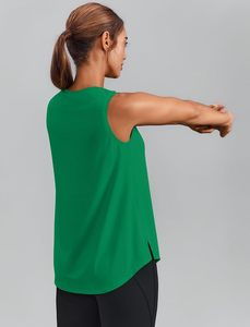 Débardeur côtelé décontracté pour femme, sans manches, ajusté, en coton extensible, écologique, séchage rapide, col rond, doux, respirant, basique d'été - Product Image 4