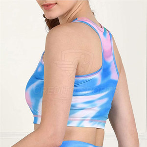 Custom Design Sports <b>Bra</b> Breathable <b>Stretch</b> Fabric Athletic Sports <b>Bra</b> For Gym Training And Fitness - Product Image 3