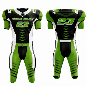Camiseta de Fútbol Americano Personalizada para Hombre, Sublimada, Transpirable, de Poliéster, Cuello en V, Manga Corta, Número de Equipo 23 - Product Image 6