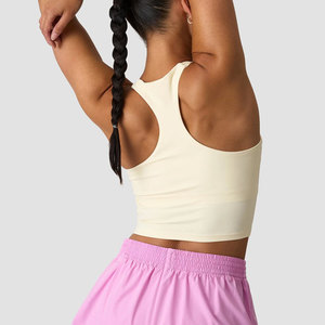 Camiseta Deportiva Corta para Mujer, Cuello en V, Ajustada al Cuerpo, Alta Compresión, Secado Rápido, Sin Costuras, para Correr - Product Image 2