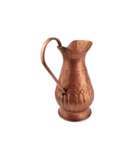 Carafe à eau en cuivre finition vintage de qualité supérieure, idéale pour un usage quotidien, les restaurants et les services de traiteur, fabriquée à la main en Inde - Product Image 3