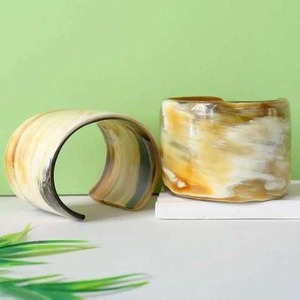 Bracelet en corne de buffle naturelle, artisanal, cadeau éco-responsable, produit artisanal traditionnel indien - Product Image 4