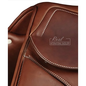 Silla de Doma Inglesa de Cuero 100% Puro y Duradero con Arco de Madera para Carreras de Caballos y Deportes, Equipo Elegante - Product Image 3
