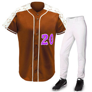 Men's Baseball Uniform Set Green White Number 20 Heat-Transfer Printed Polyester/Cotton V-neck Jersey Pants Regular Fit Short - Product Image 3