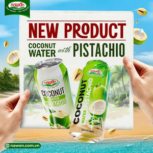 Nuevas Bebidas de Agua de Coco y Pistacho Marca Nawon de Vietnam, Calidad Premium, Lata de 320 ml, Proveedor Mayorista - Product Image 2