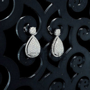 Elegantes Pendientes de Diamantes Cultivados en Laboratorio de Oro Rosa de 14K para Uso Diario, Joyería Fina Ética Certificada, Color F Premium - Product Image 2