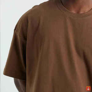 เสื้อยืดผู้ชายสีน้ำตาลทรงปกติ ผ้าฝ้าย 100% คอกลม สไตล์ลำลอง สตรีทแวร์ แห้งเร็ว - Product Image 2
