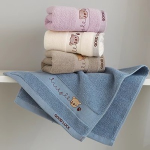 Serviette de toilette en coton de luxe, séchage rapide, douce et absorbante, pour hôtel, spa, salle de sport, salle de bain, vente en gros, OEM, logo personnalisé, couleur unie, coton - Product Image 5