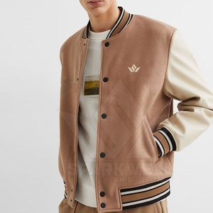 Modern Streetwear Men Letterman Jacket Casual Outerwear Eco-Friendly Front Logo Soft Fabric for Daily Wear Trend Focused Styling - Product Image 3