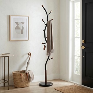 Porte-manteau moderne en fer avec design de branches irrégulières pour l'entrée et le rangement - Product Image 3