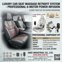 Neues AKEE Universal-Motorvibrationsmassage-Ersatzmodul für Autositzsteuerung DC12V/24V Elektronisches Massagegerät-Stuhlsteuermodul