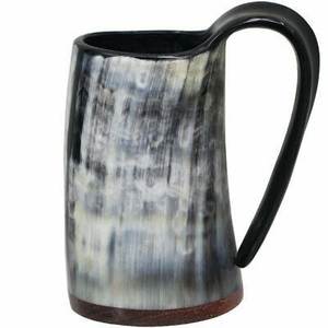 Mug à bière en corne de buffle de haute qualité, 100% naturel, poli, écologique, personnalisable, avec un design élégant en forme de lampe animale - Product Image 6
