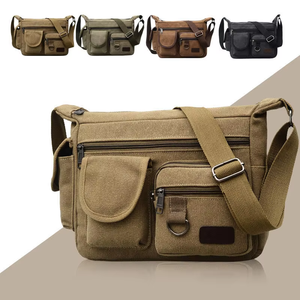 Bolso Bandolera de Viaje para Hombre con Logotipo Personalizado, de Alta Calidad, Duradero, Ligero, de Algodón, Color y Tamaño Personalizables - Product Image 1